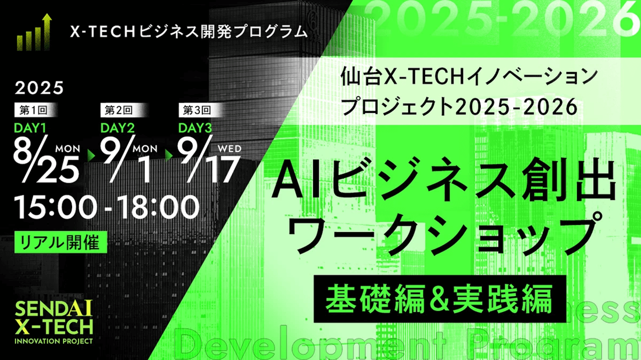 AIビジネス創出ワークショップ（基礎編＆実践編）